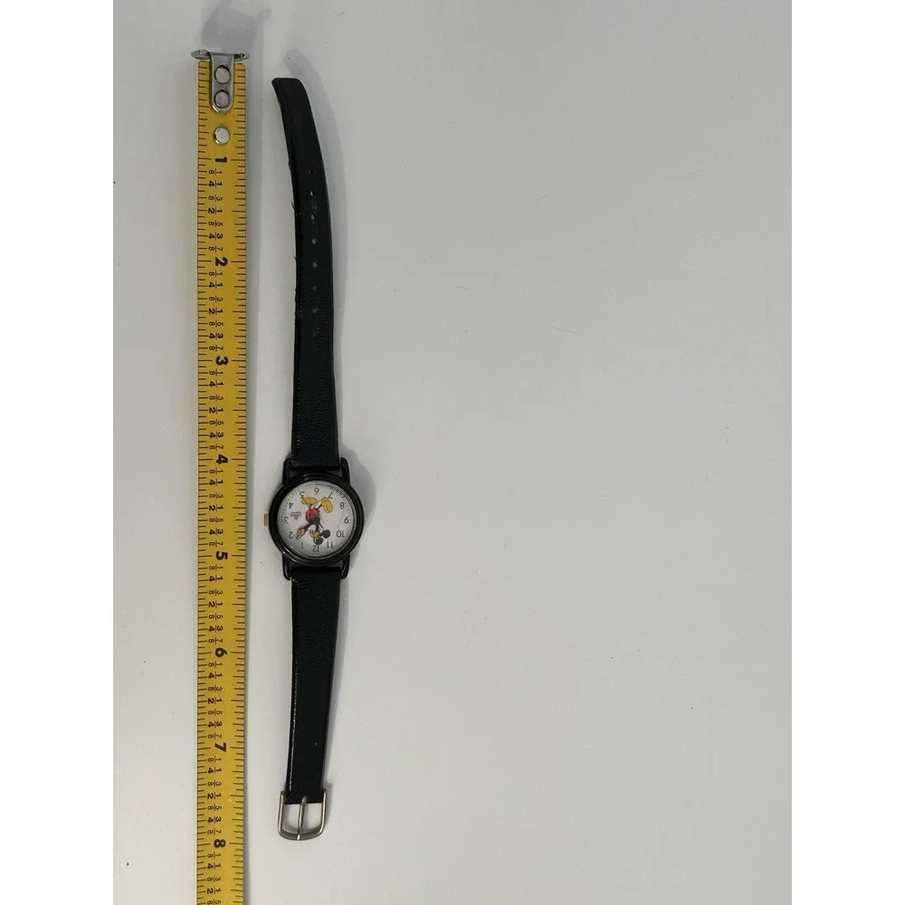 Lorus‎ Mickey Mouse Watch V811-0070 Womens 25mm Resin Case Quartz Three Hands